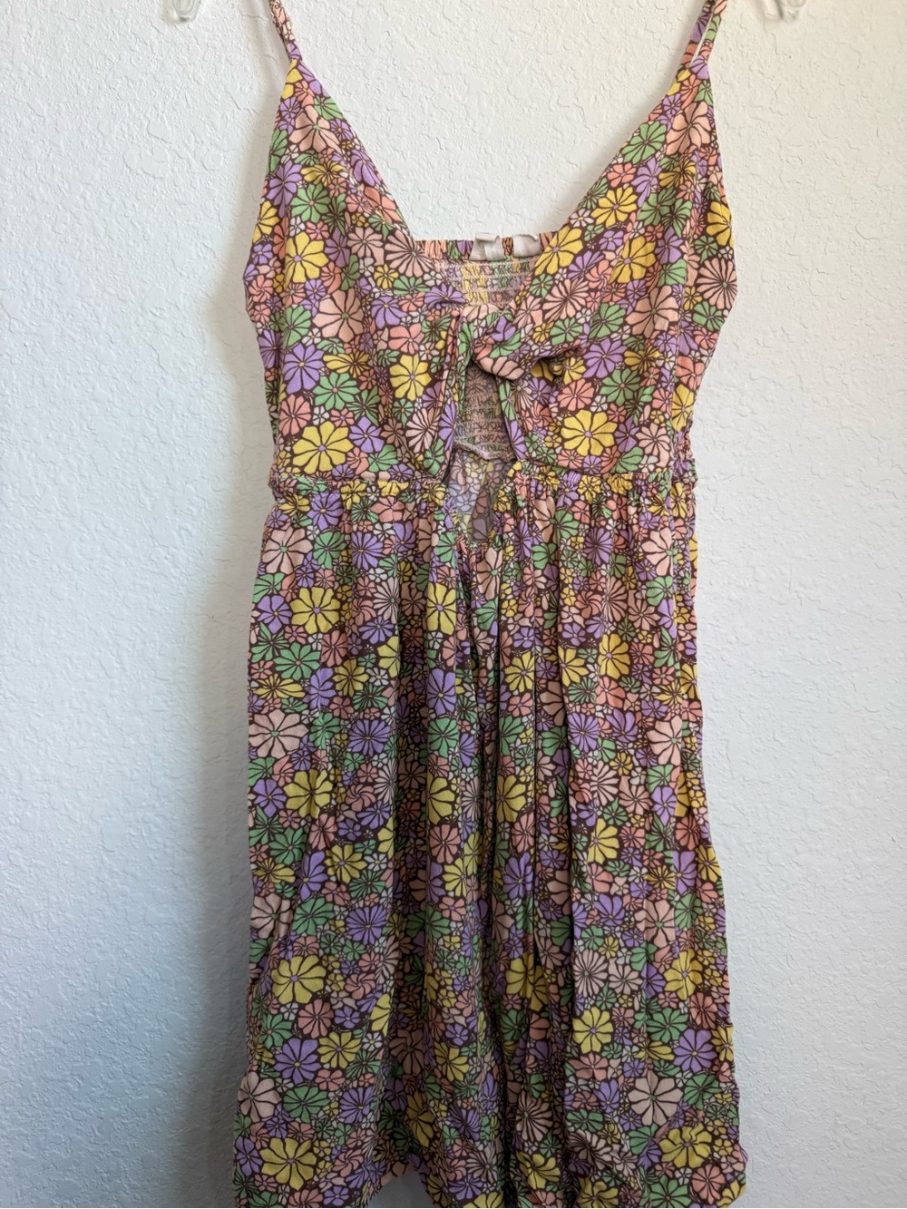 ROXY Evening Glow Again Floral Sleeveless Dress-Root Beer | XL